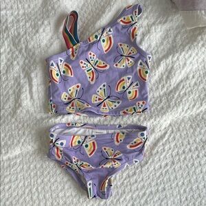 Hanna Andersson girls 3 T Purple Swimsuit Tankini